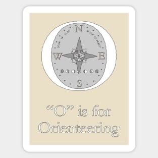 O is for Orienteering Sticker